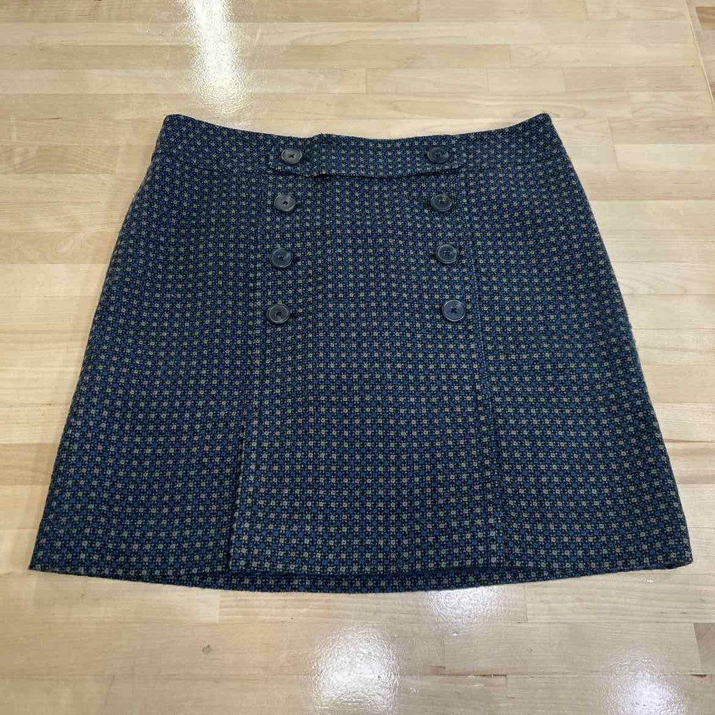 Loft Size 8 Blue Brown Preloved Skirt