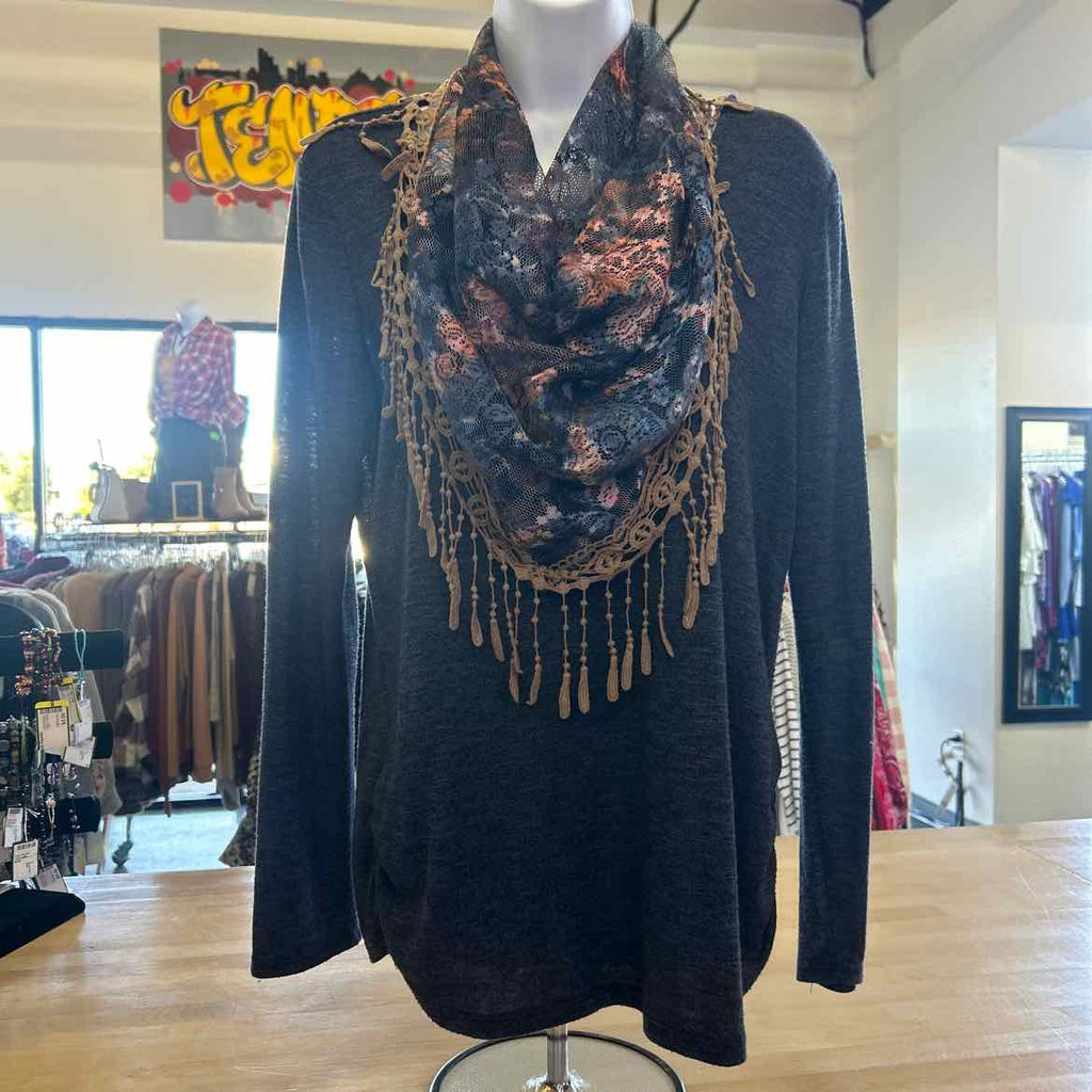 one world Size M Blue Blouse