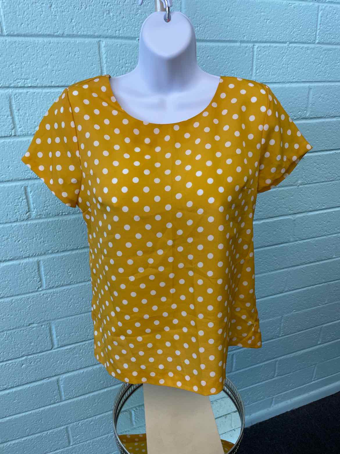 J Crew Size XS Yellow Blouse