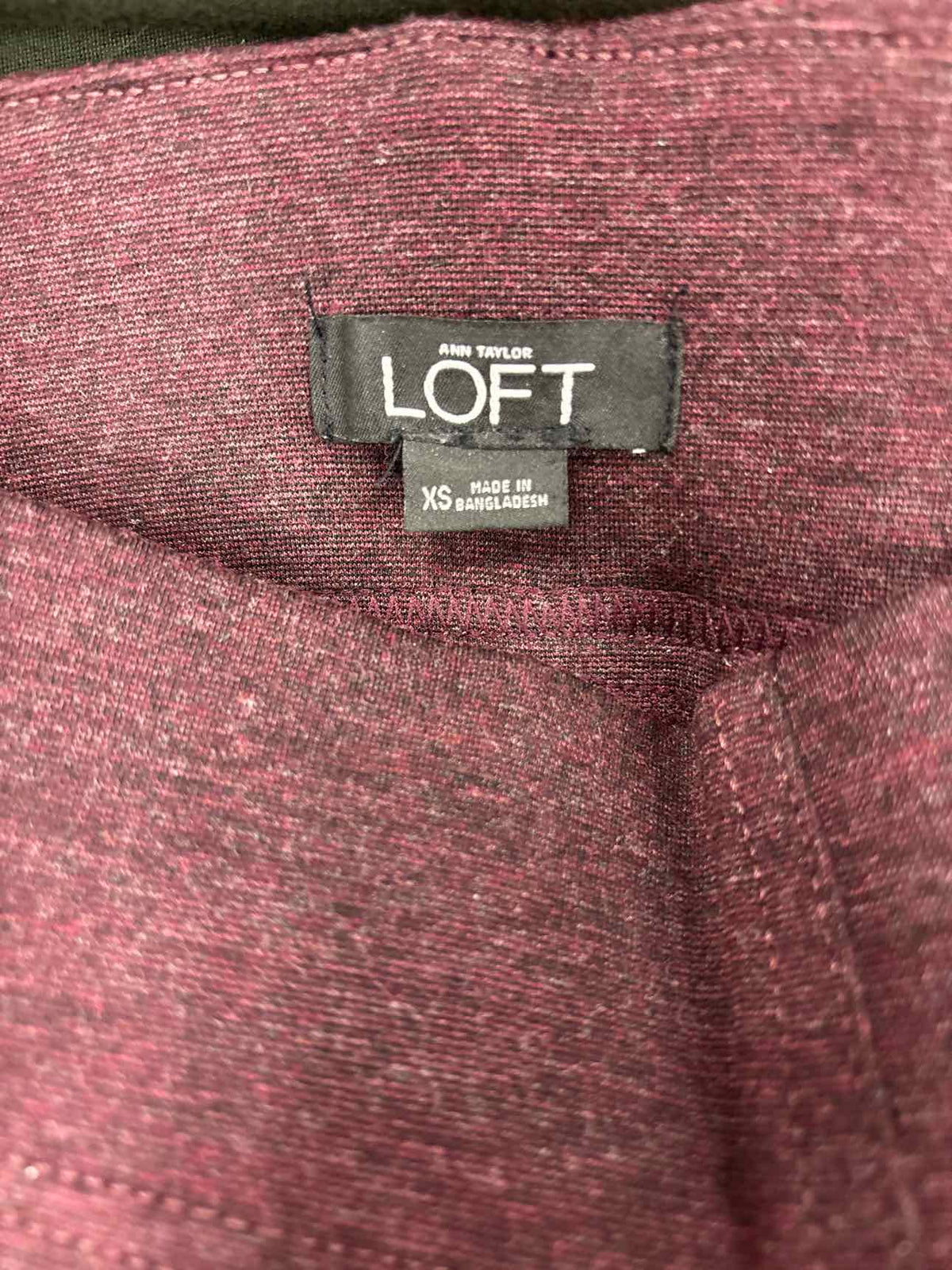 Loft Size XS Burgundy Preloved Leggings
