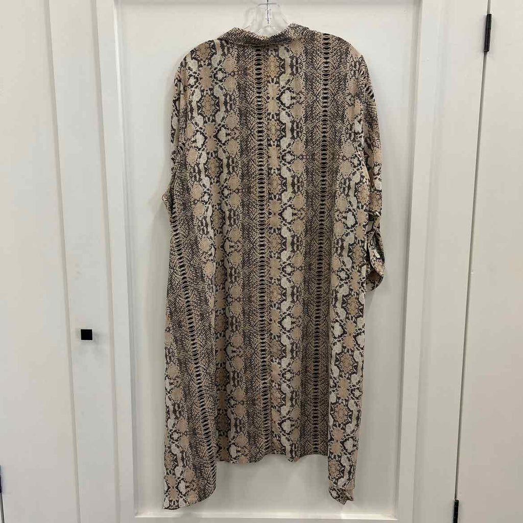 Fred David Size 2X Tan Preloved Dress