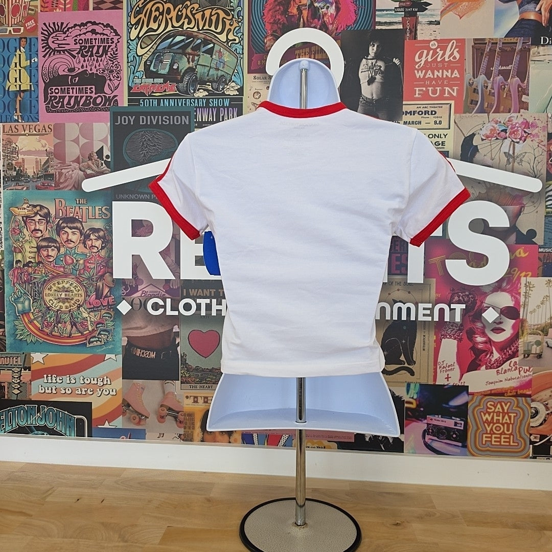 Grayson Threads Size M Los Angeles Ringer T-Shirt - Bright White