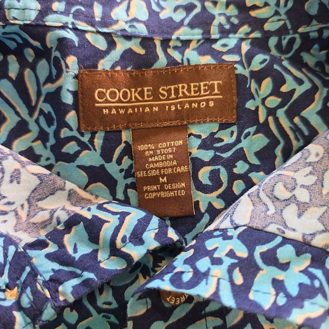 cooke street Size M Blue Preloved MENS Button Down Shirt