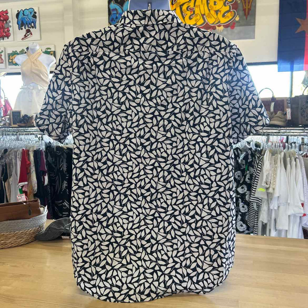 Michael Kors Size XL Navy/White Preloved MENS Button Down Shirt