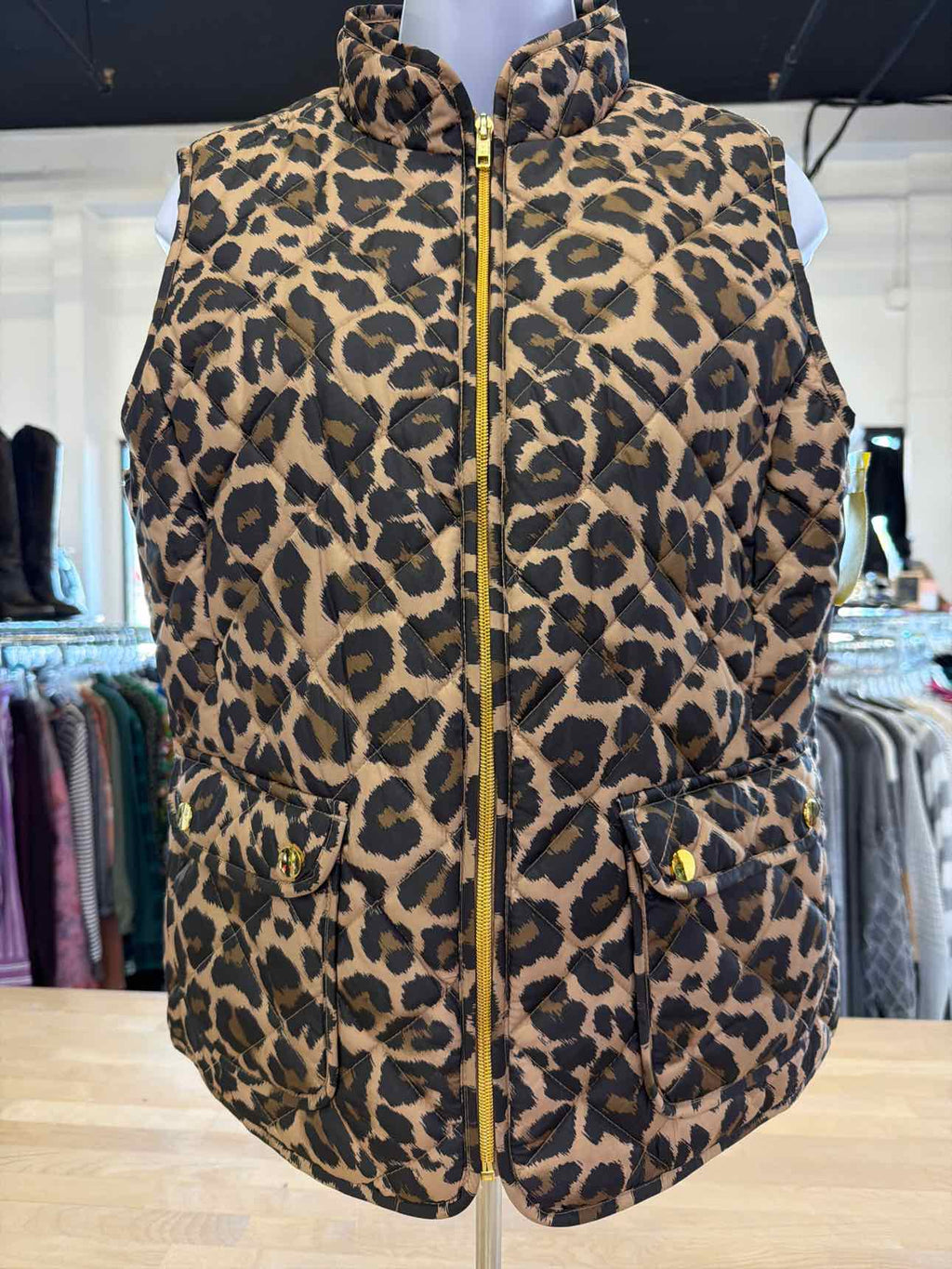 St John's Bay Size M Tan Vest