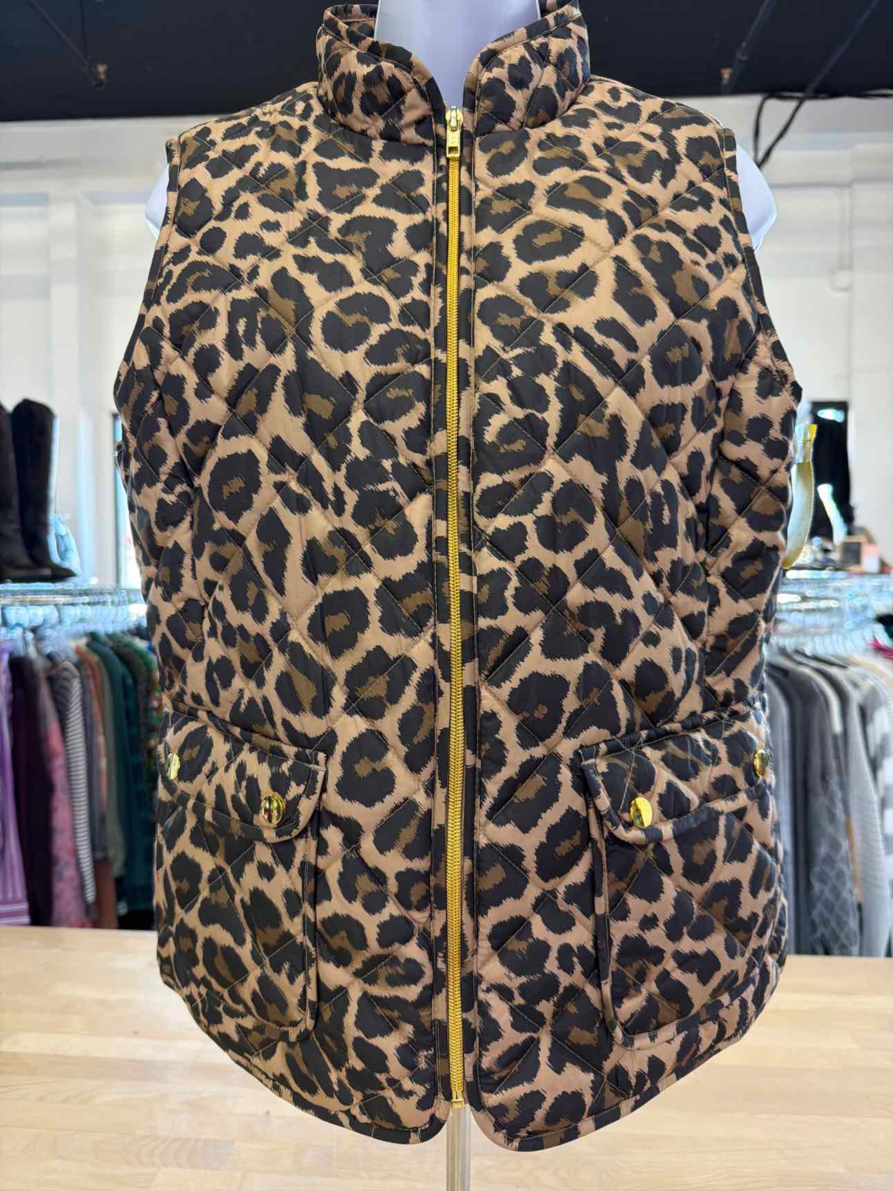 St John's Bay Size M Tan Vest