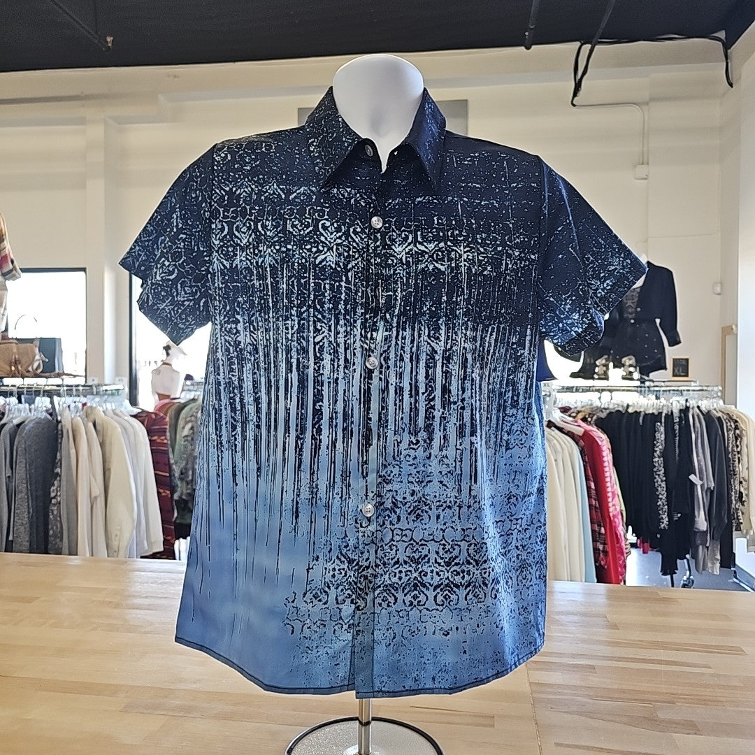 Men's Size S Blue MENS Button Down Shirt