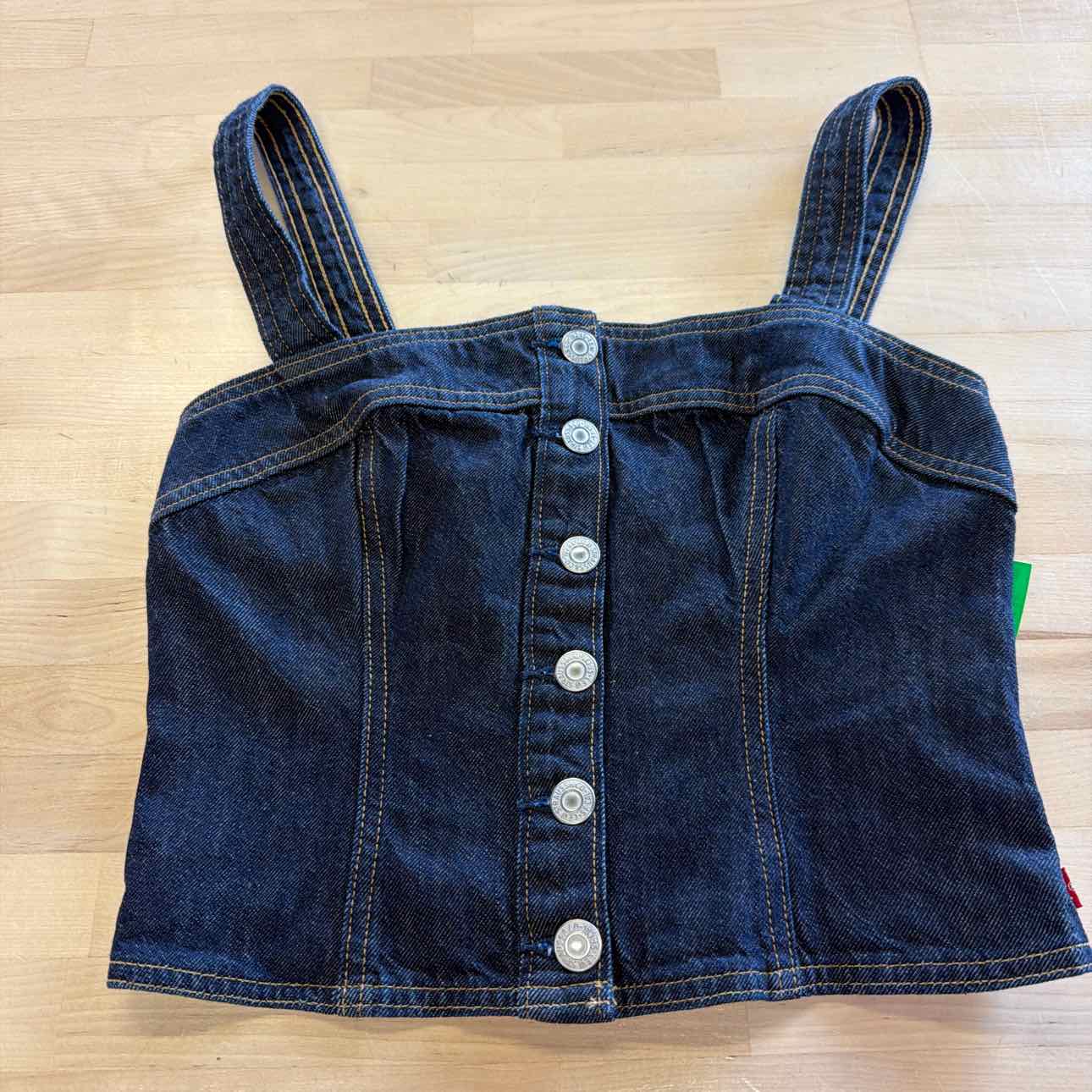 Levi's Size XS Blue Denim Drea Tank NWT