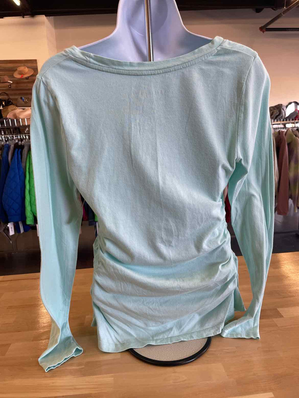 Liz Lange Size L Blue Long Sleeve