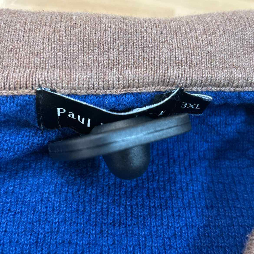 Paul Fredrick Size 3XL Blue Preloved MENS Polo