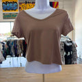Olivia Rae Size S Brown Preloved T-Shirt SS