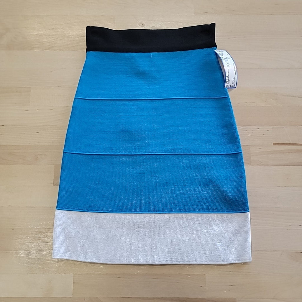 Bebe Size XS Blue/White Skirt