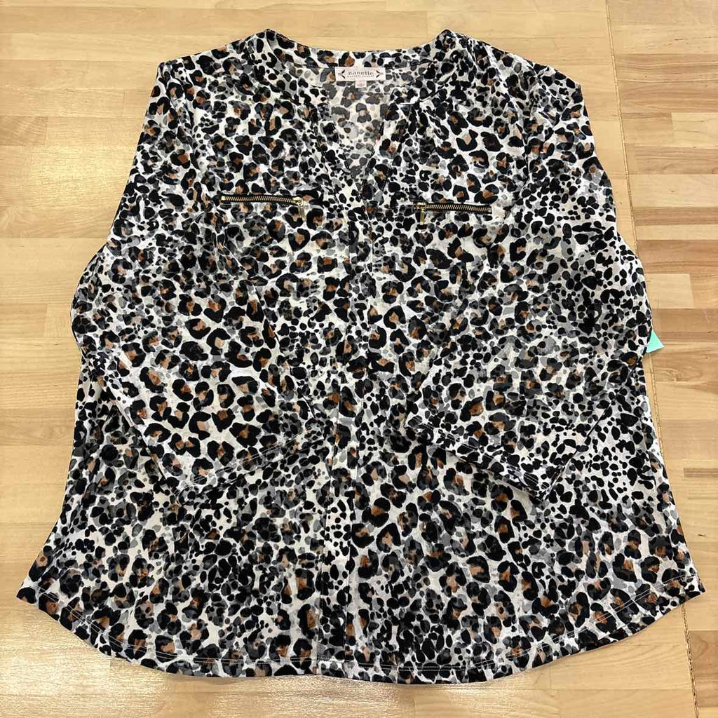 Nanette Size XL White Long Sleeve