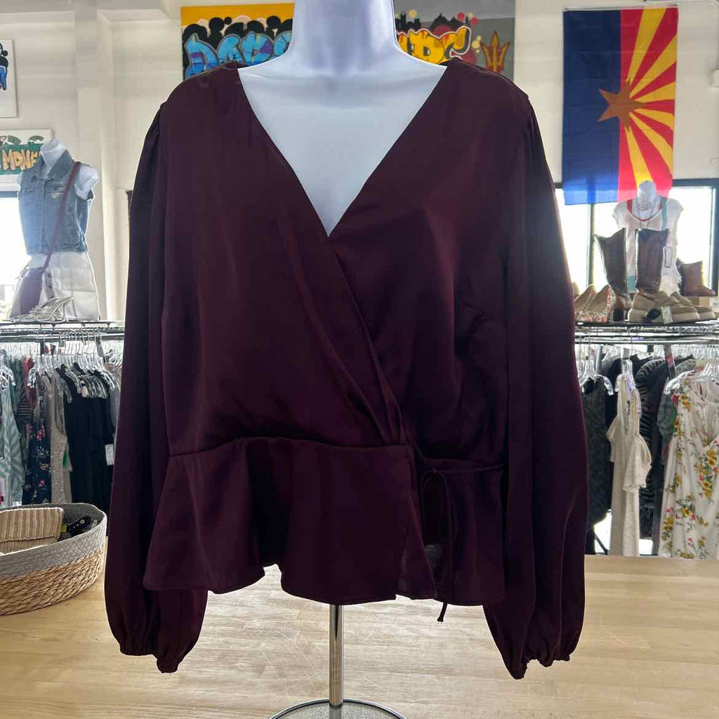 Abercrombie Size XL Purple Preloved Blouse LS
