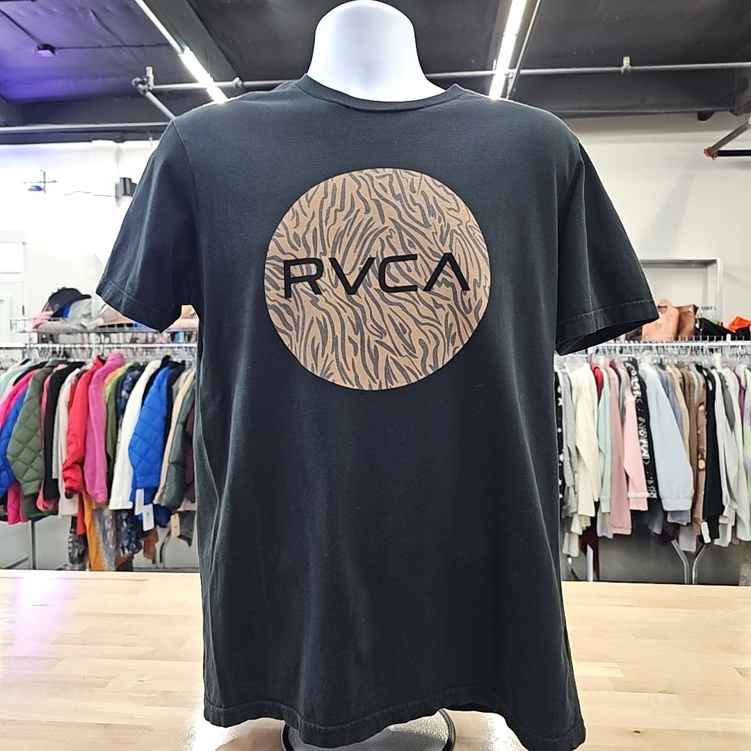 RVCA Men's Size M Black MENS T-shirt