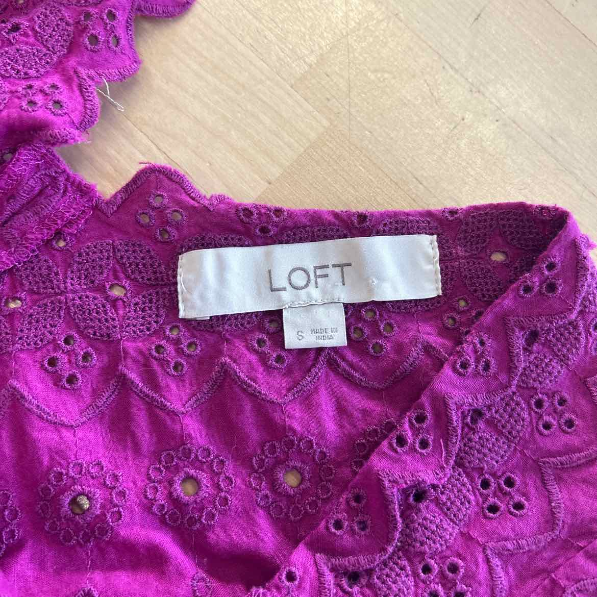 Loft Size S Purple Preloved Sleeveless