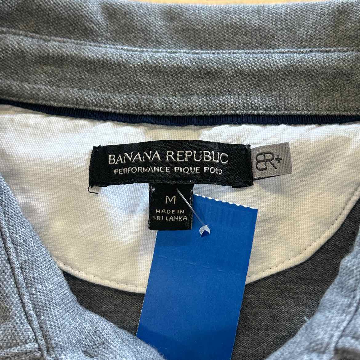 Banana Republic Size M Gray Preloved MENS Polo