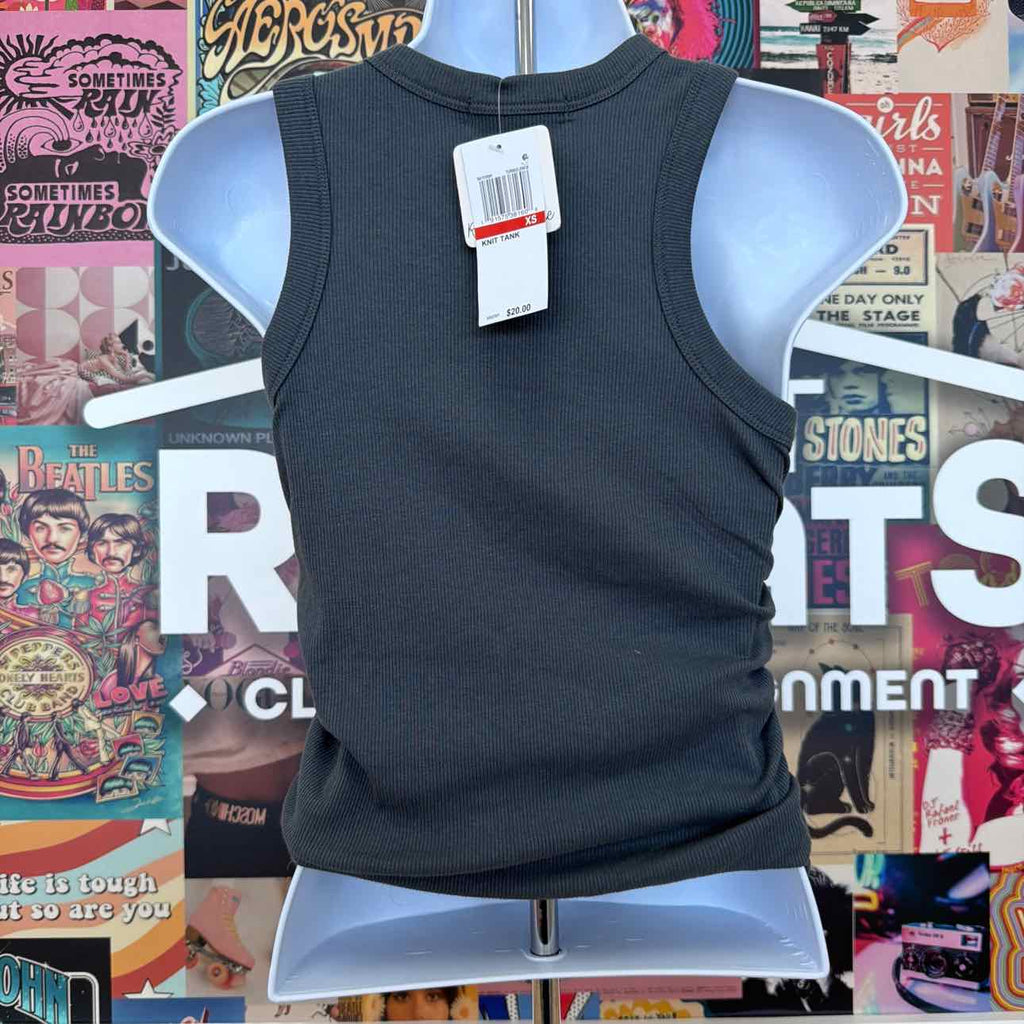 Rebellious One Size XS Side-Ruched Tank Top