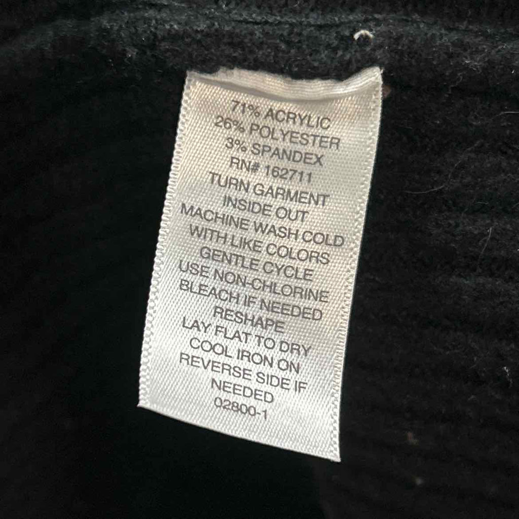 Liz Claiborne Size M Black Preloved Duster