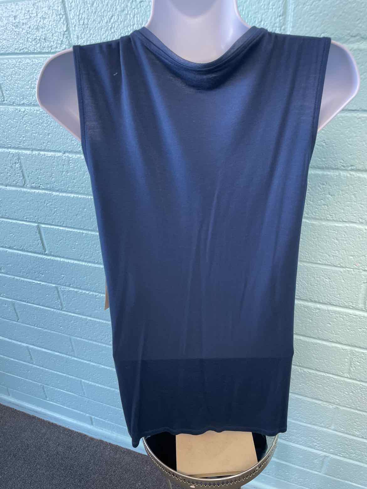 Coldwater Creek Size M Dark BLue Blouse