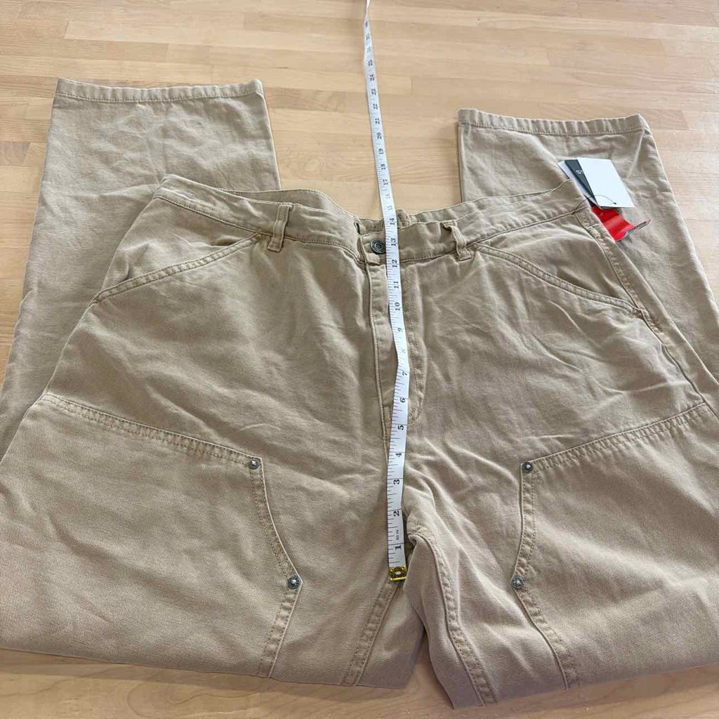 Guess Men's Straight-Fit Cotton Cargo Pants - Impact Grey