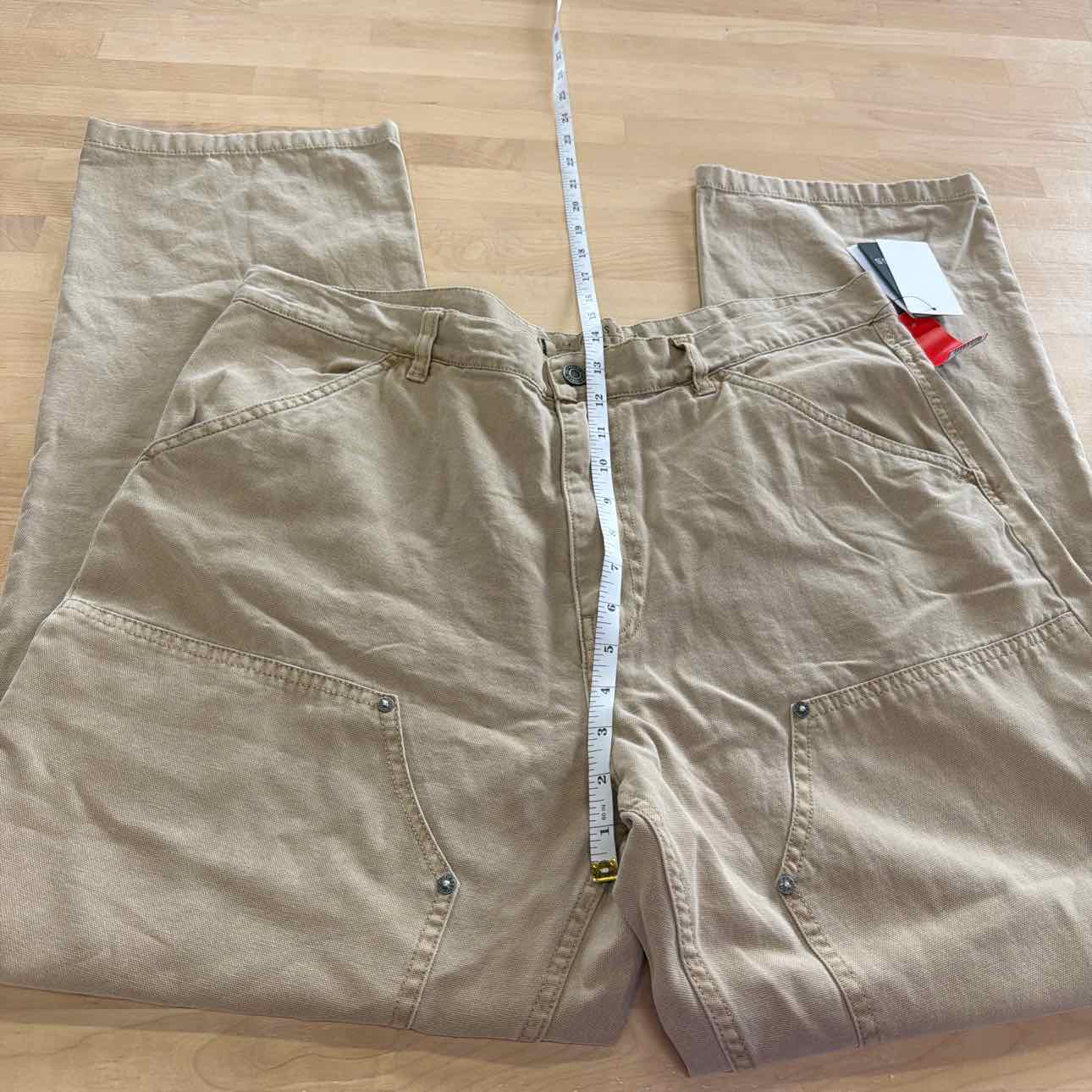 Guess Men's Straight-Fit Cotton Cargo Pants - Impact Grey