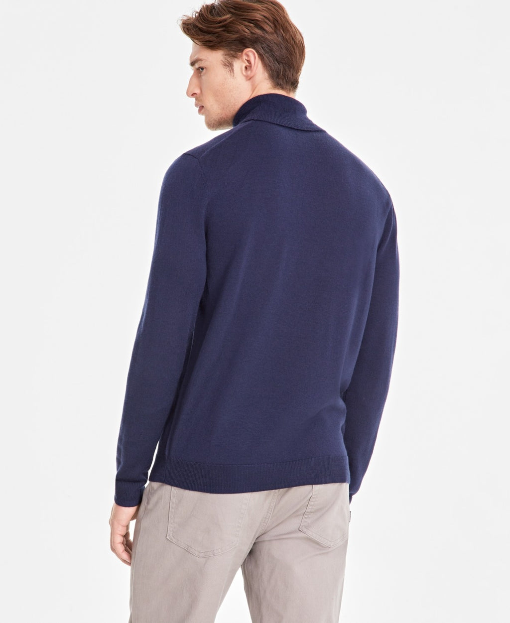 Alfani Men's Merino Wool-Blend Turtleneck Sweater,