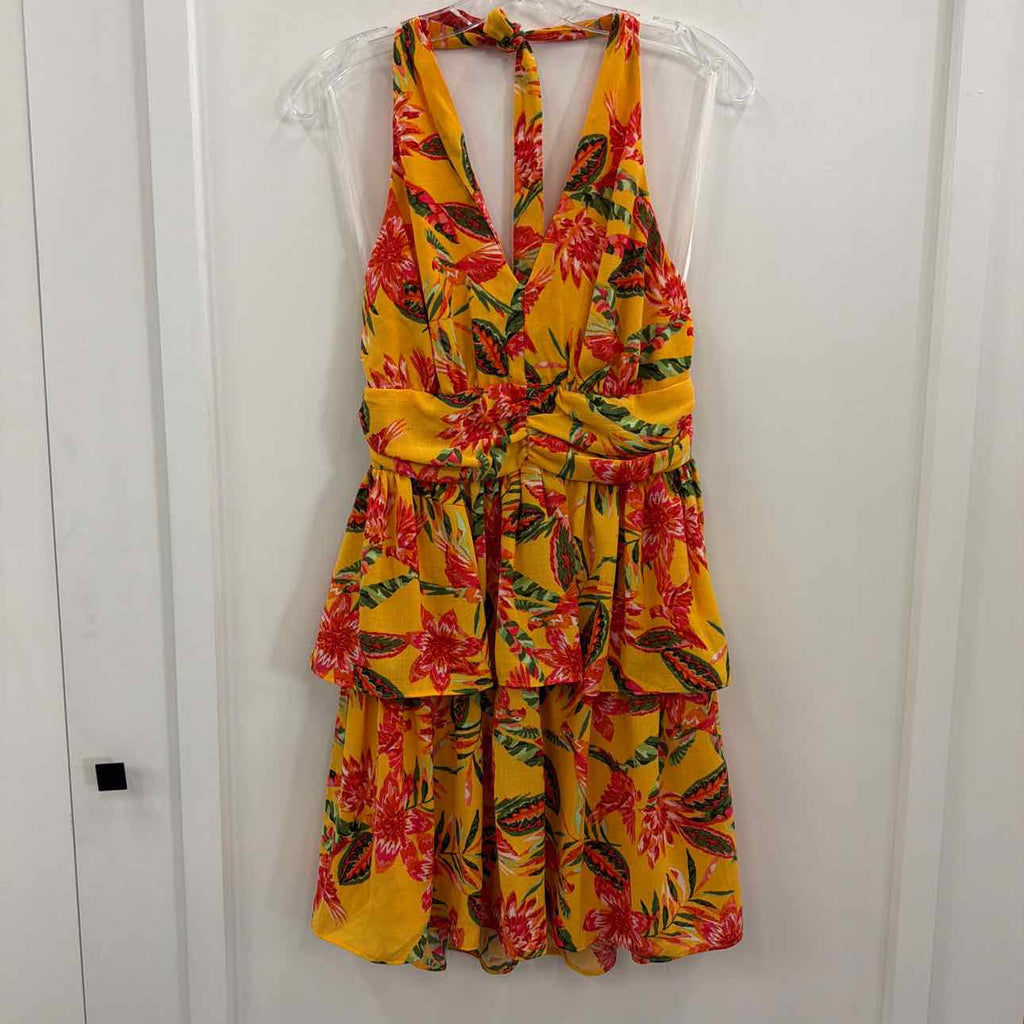 Bcx Juniors' Printed Halter-Style Mini Dress