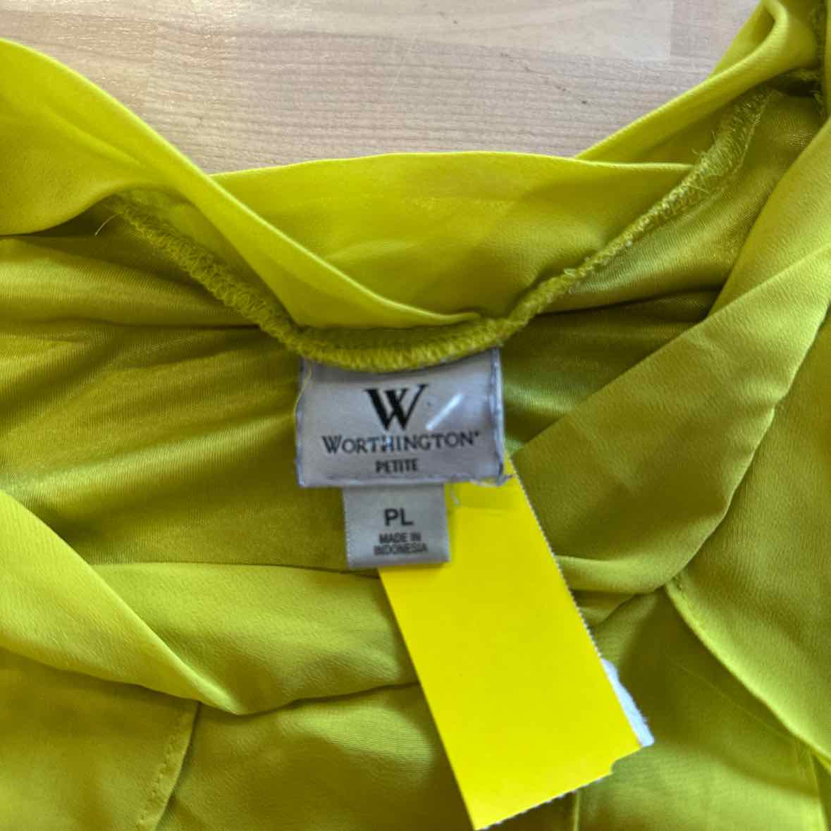 Worthington Size PL Green Blouse
