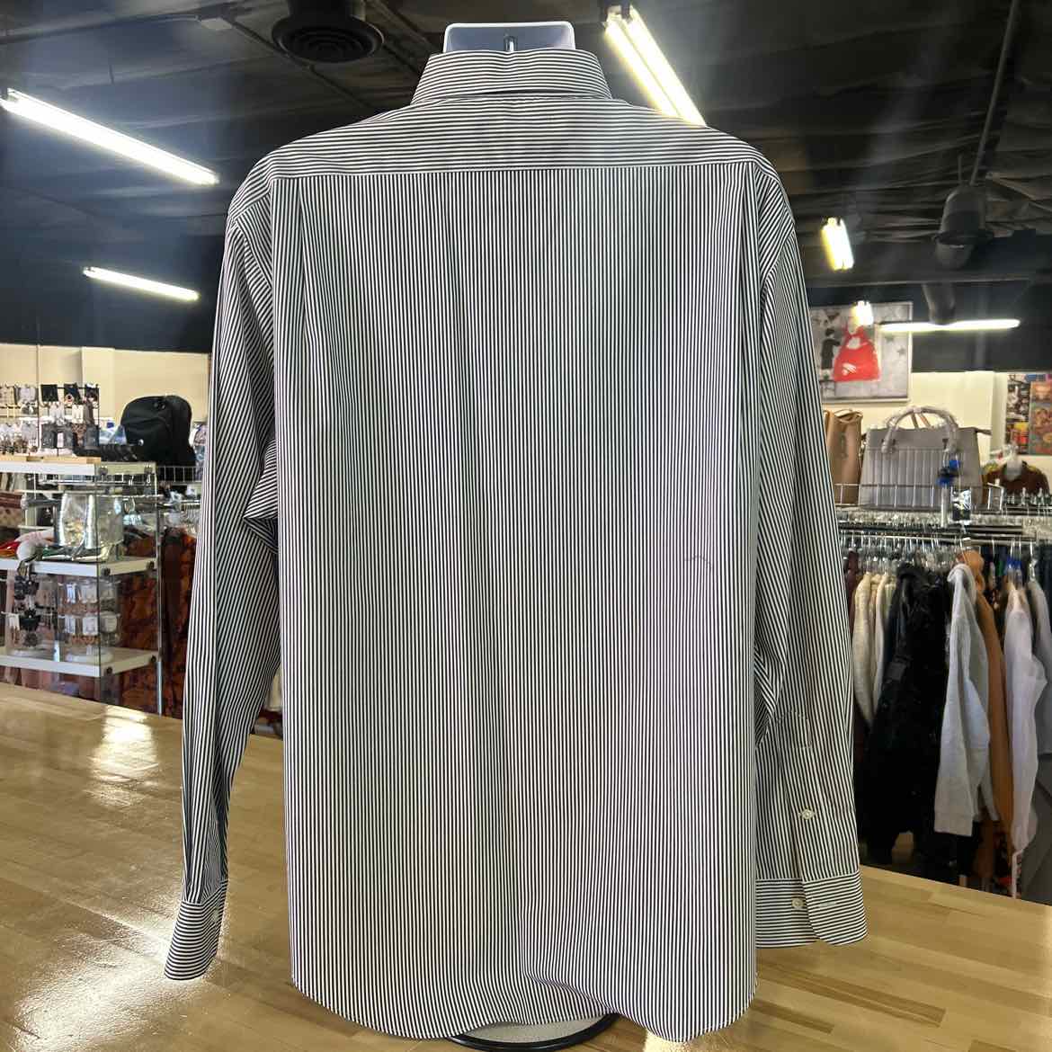 Ralph Lauren Size XL Black White Preloved MENS Button Down Shirt
