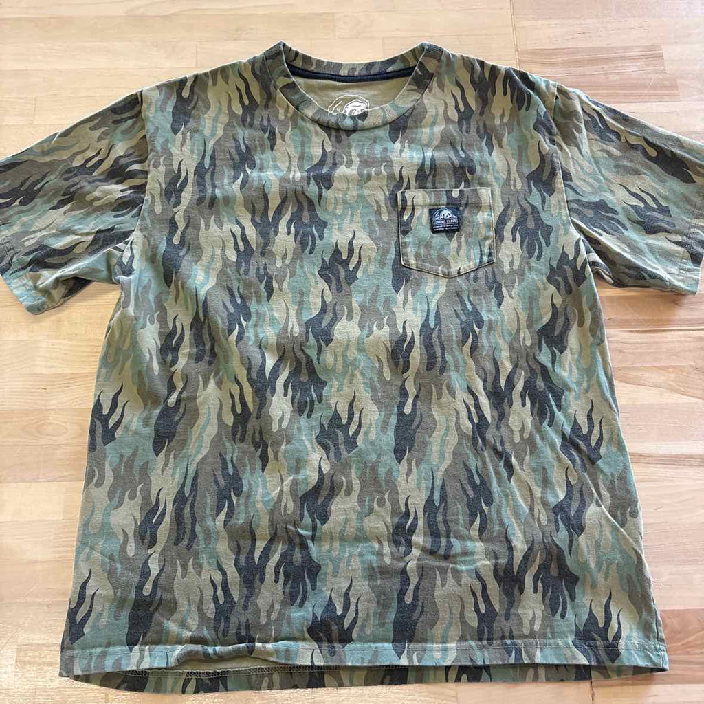 Sketchy Tank Size L Green Preloved MENS T-shirt