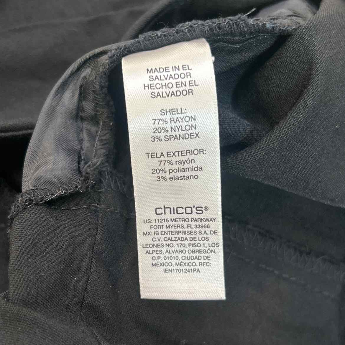 Chico's Size 0.5 Black Preloved Pants