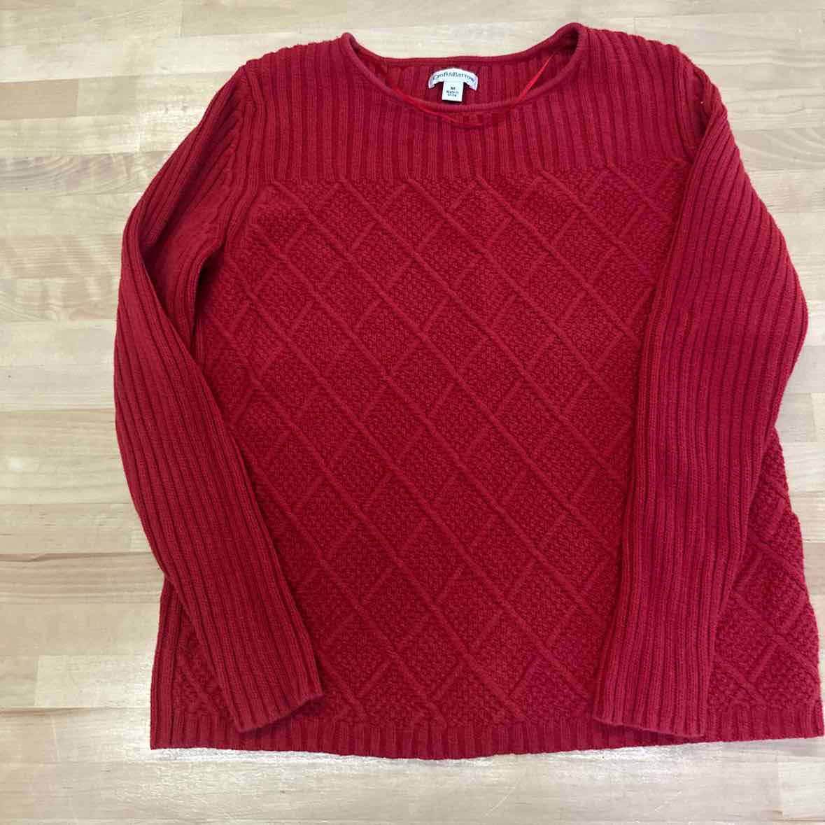 Croft&Barrow Size M Red Knit Sweater