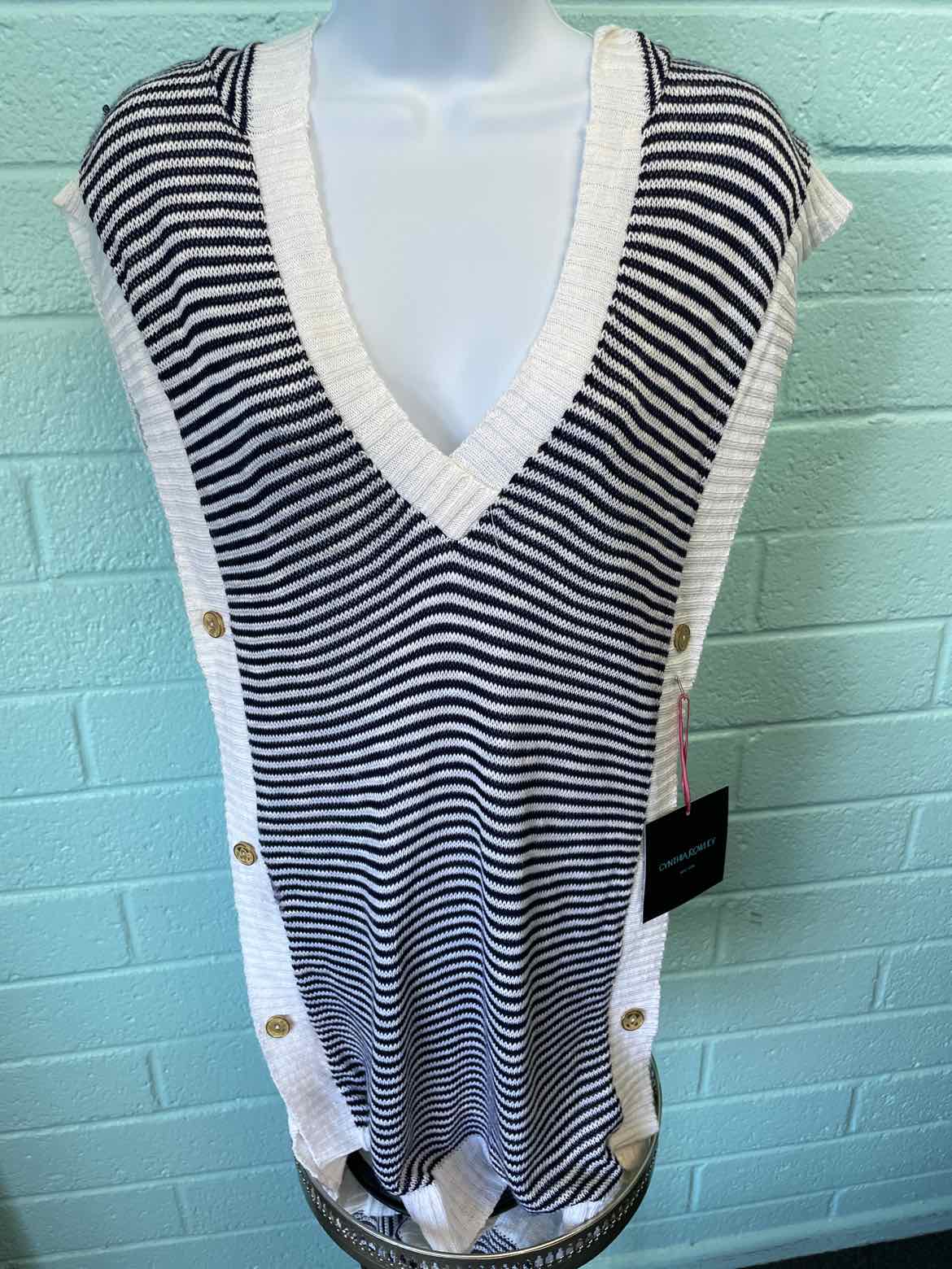 Cynthia Rowley Size S Blue & White Tunic