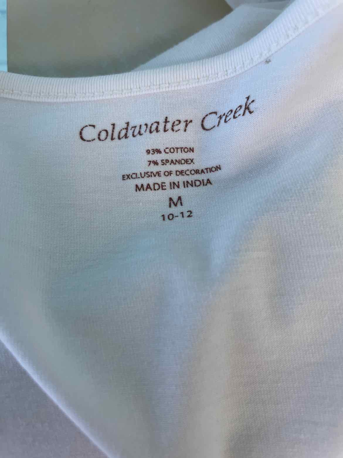 Coldwater Creek Size M White Blouse