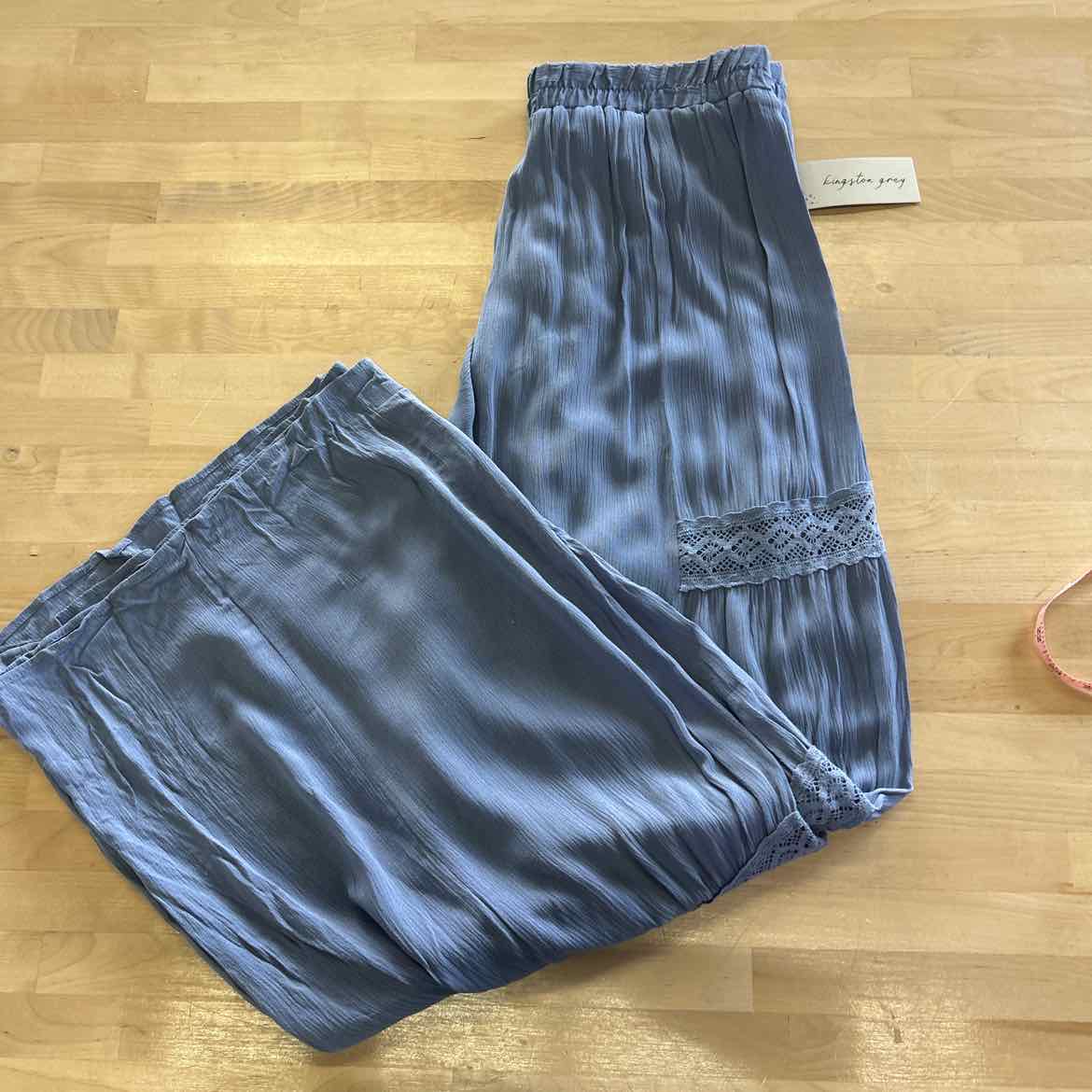 Kingston Grey Juniors' High-Rise Wide-Leg Pants - Peri