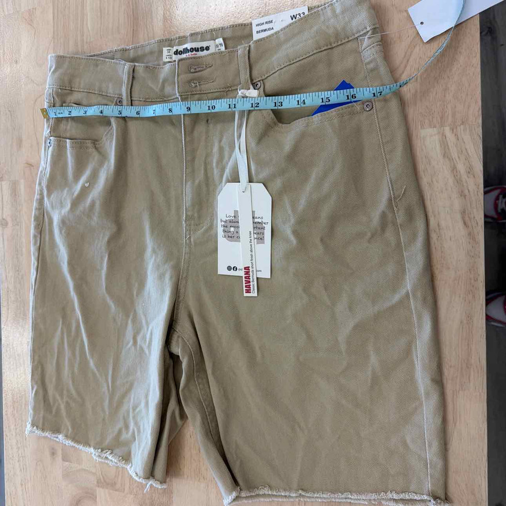 dollhouse Women Size 33 Tan New Shorts