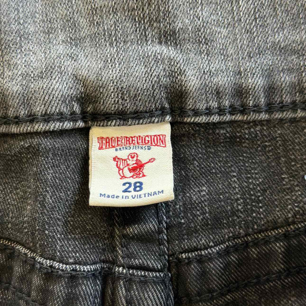 True Religion Size 28 Gray Preloved Jeans