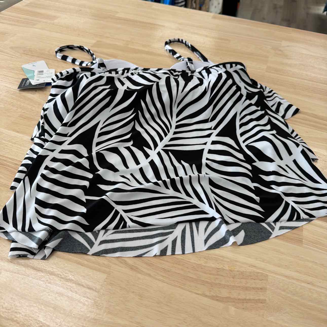 Swim Solutions Women's Striped Tankini Top