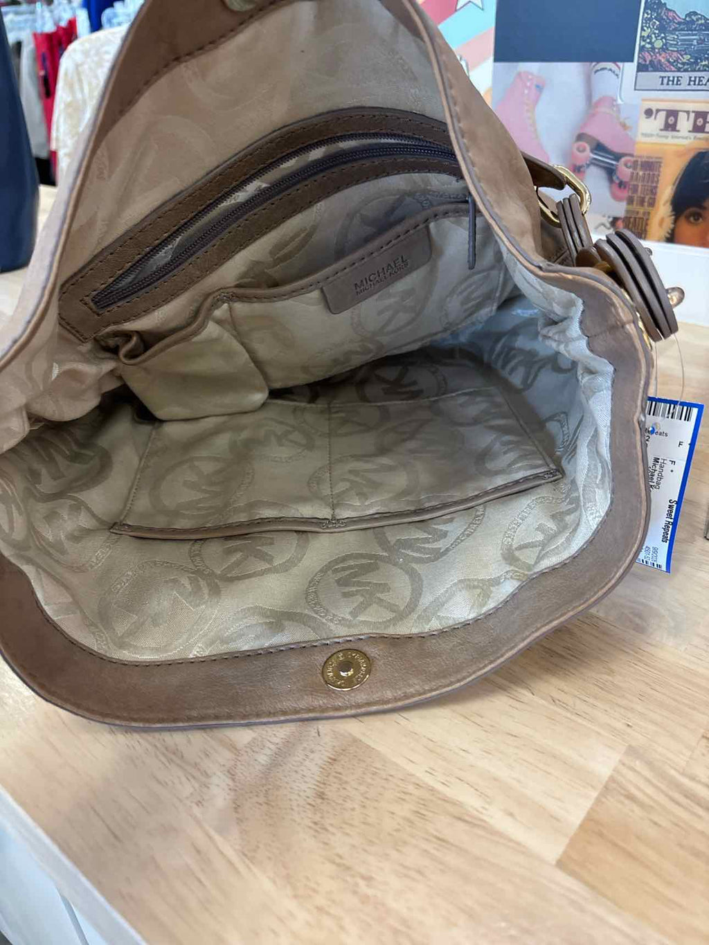 Michael Kors Tan Leather Preloved Handbag