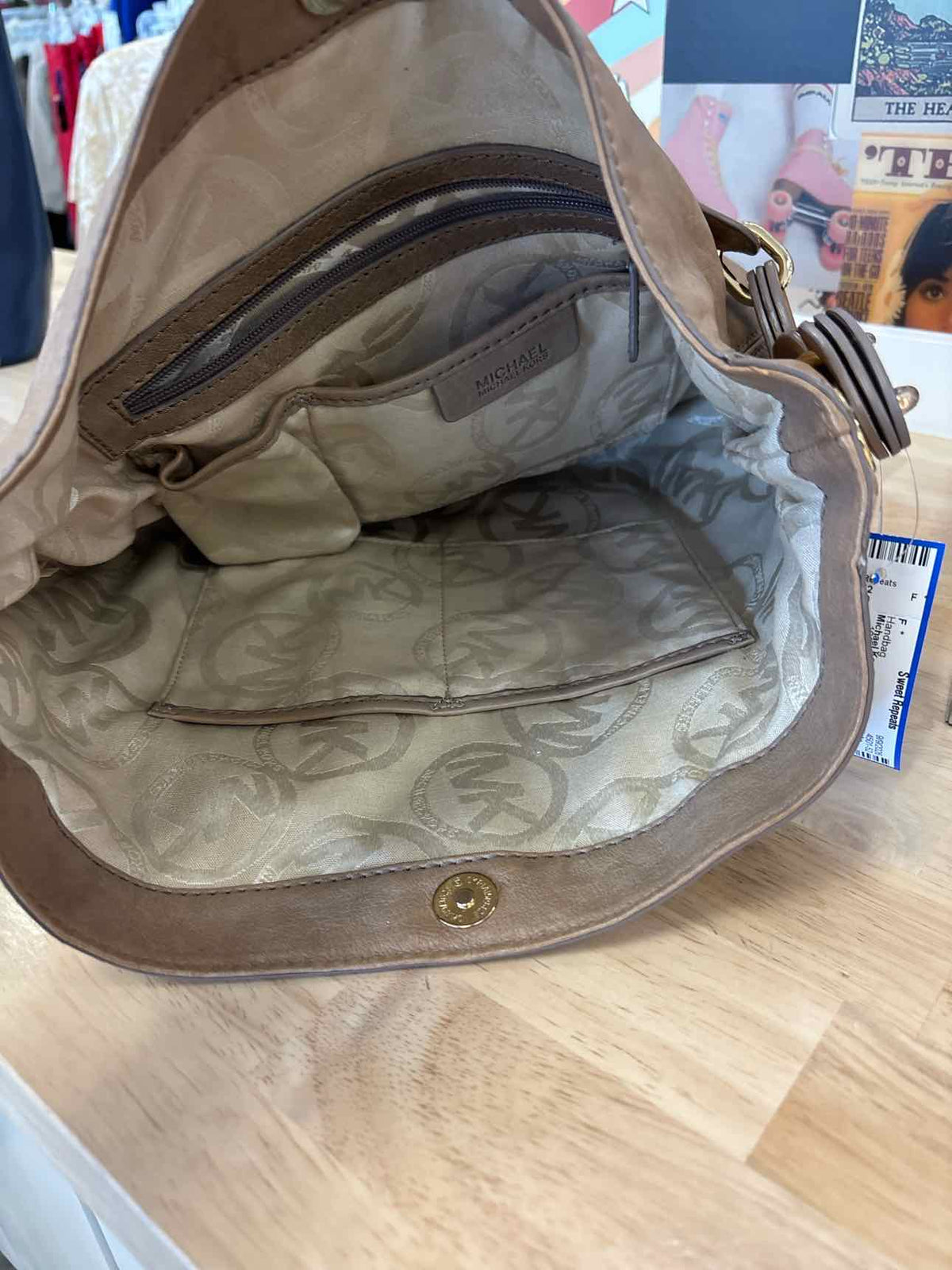 Michael Kors Tan Leather Preloved Handbag