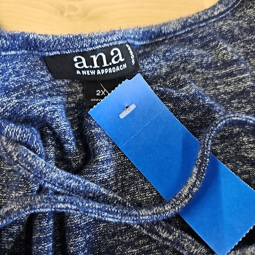 ANA Size 2X Blue Blouse