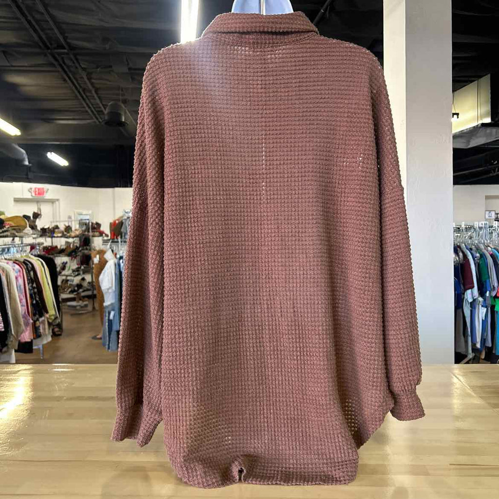 Dokotoo Size M Brown Knit Preloved Cardigan