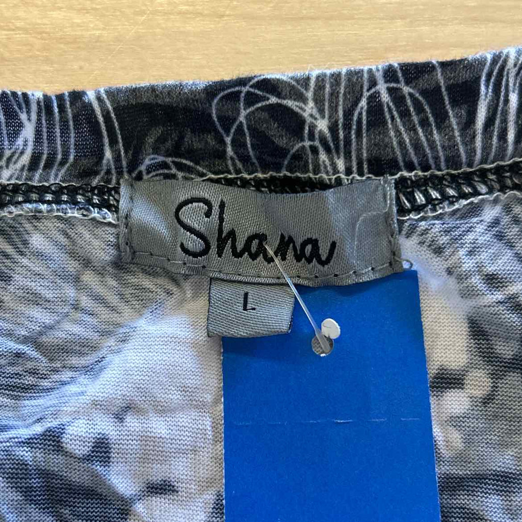 Shana Size L Gray Preloved Blouse LS