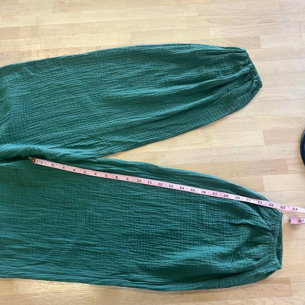 Size S Green Polyester Rayon New Pants