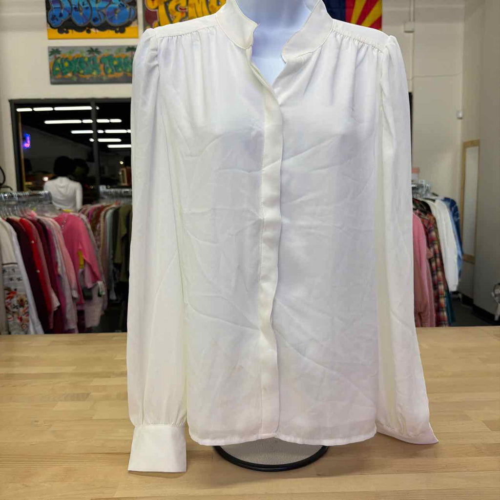 CeCe Women's Stand-Collar Long-Sleeve Blouse