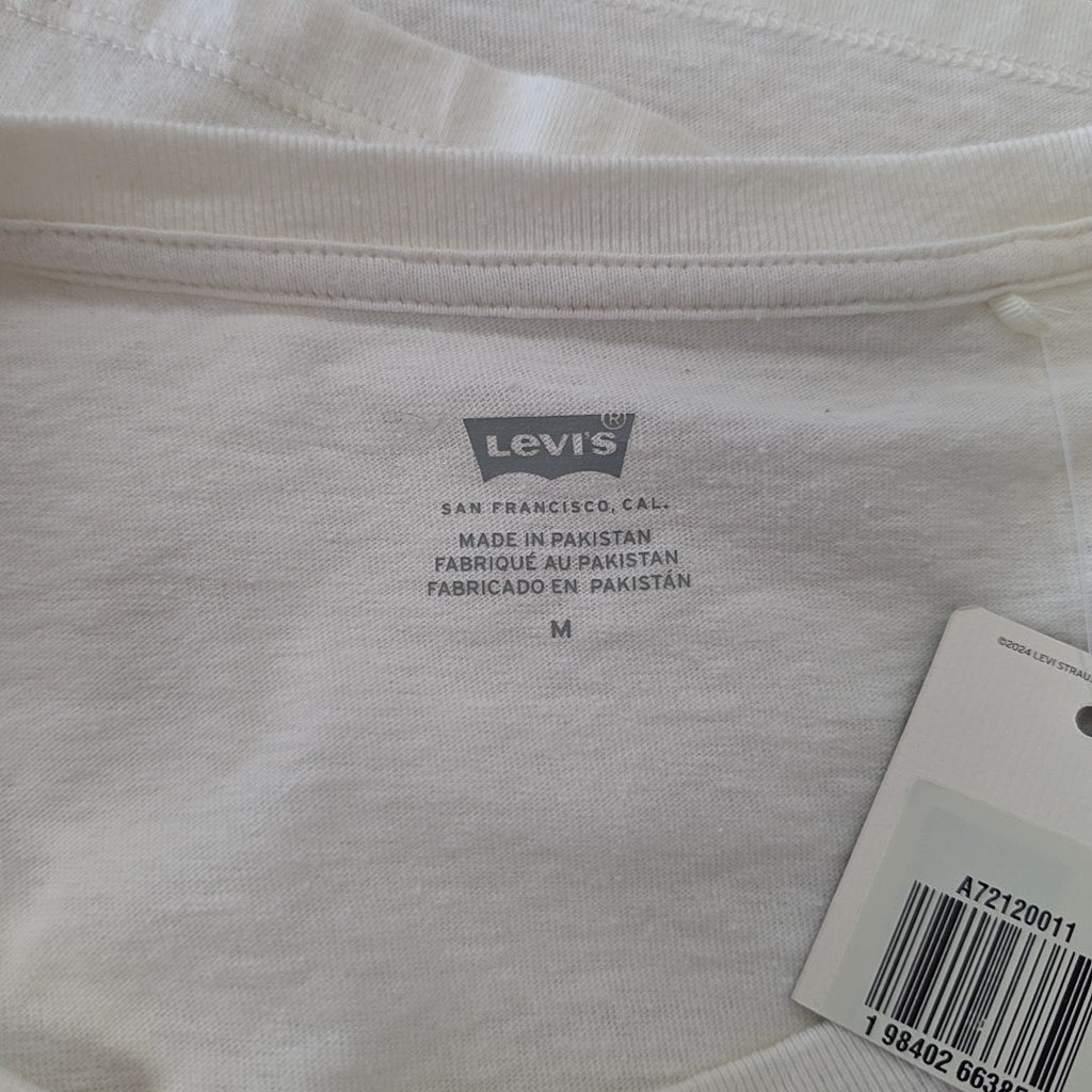 Levi's Size M Off White New T-Shirt SS