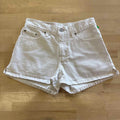 Levi's Women Size 3 White Preloved Shorts