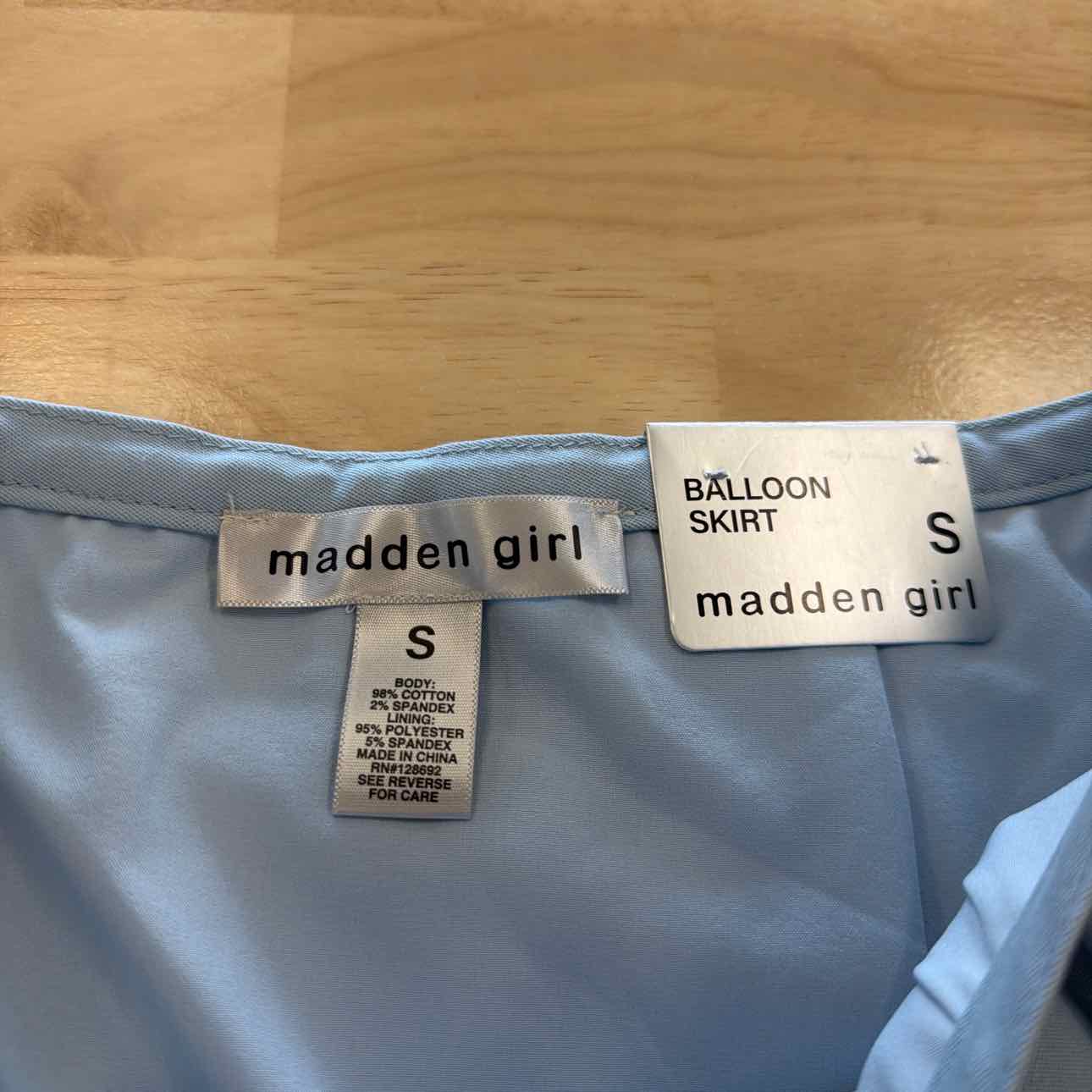 Madden Girl Size S Blue New Skirt