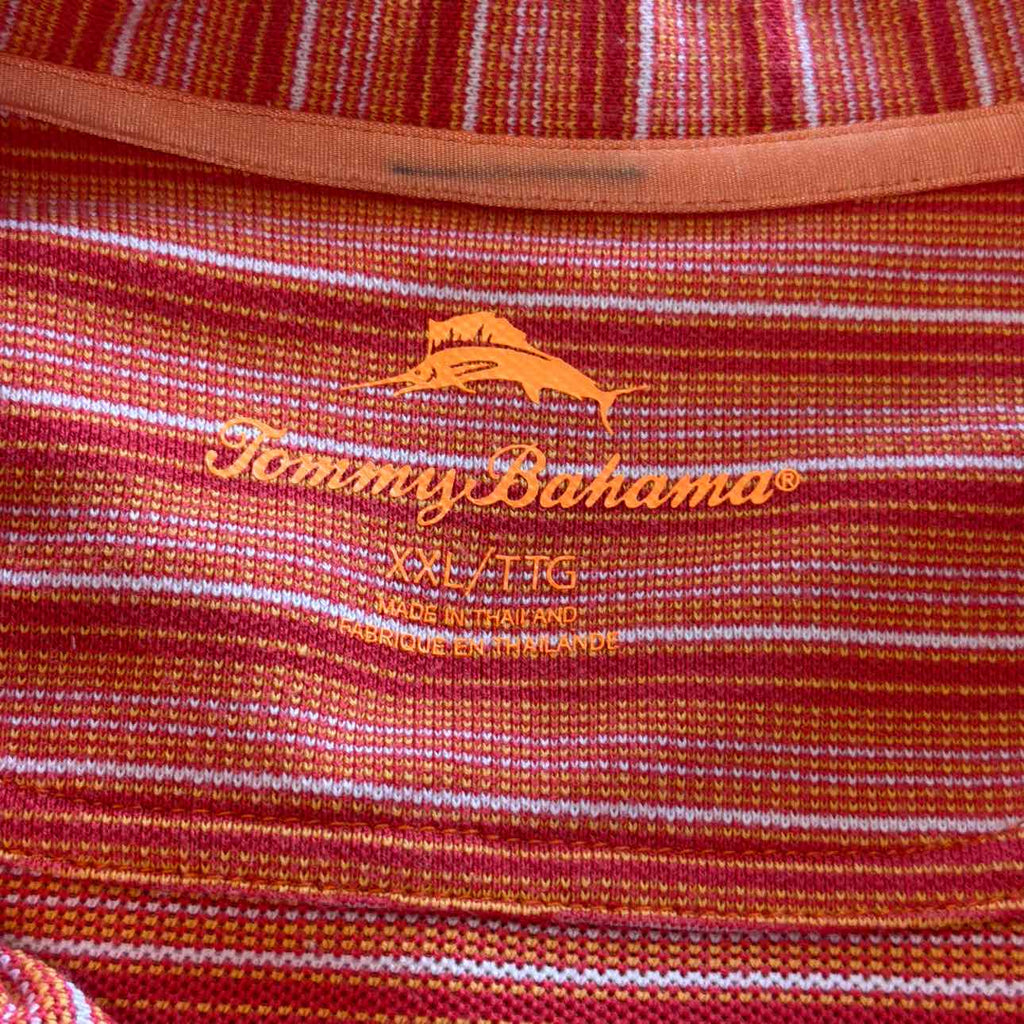 Tommy Bahama Size XXL Orange Preloved MENS Polo